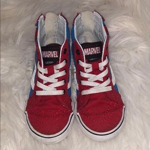 Vans Toddler Spiderman Sk8-Hi Zip Sneakers
